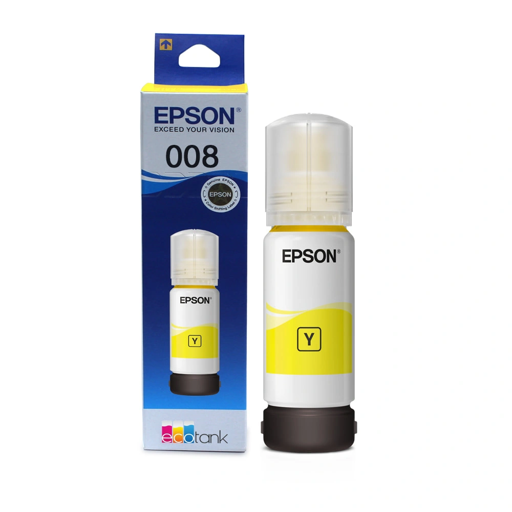 Epson 008 Yellow Genuine Inkjet Ink Bottle 70ml view 3